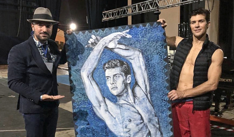 Giovanni Saldì incontra Roberto Bolle a Milano