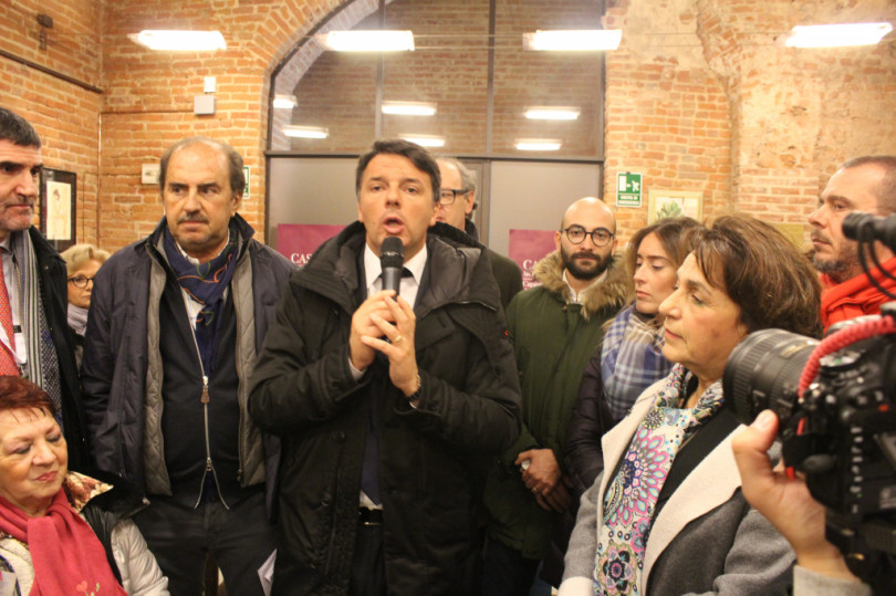FOTOGALLERY - Matteo Renzi a Casale: visita al parco Eternot e al Castello del Monferrato