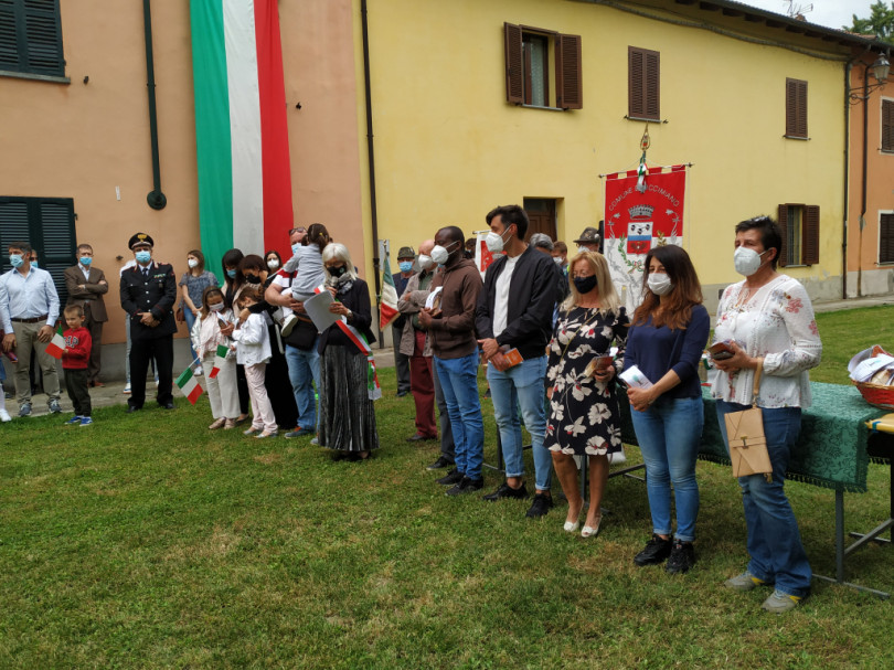 L'omaggio di Occimiano alle vittime del Covid-19