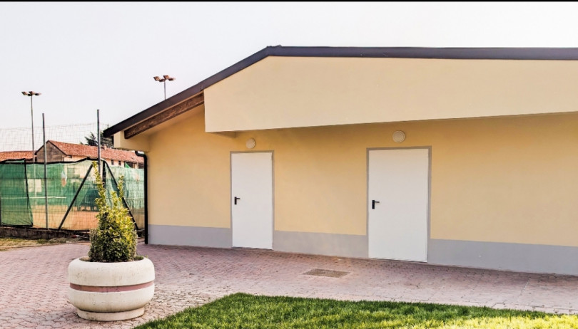 La nuova struttura del Centro Tennis a Frassineto Po