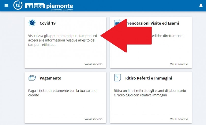 Covid: aperto a tutti i cittadini l’accesso agli esiti dei propri tamponi