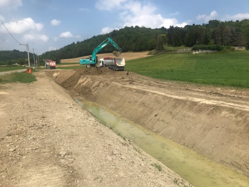I lavori di messa in sicurezza del Rio Val d’Arni a Murisengo
