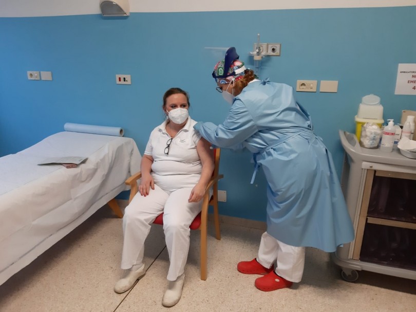 Mercoledì 30 dicembre ore 14: sono iniziate al Santo Spirito le prime vaccinazioni