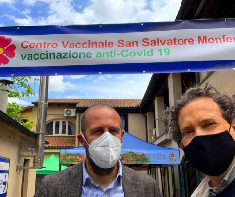 Aperto il centro vaccinale di San Salvatore Monferrato