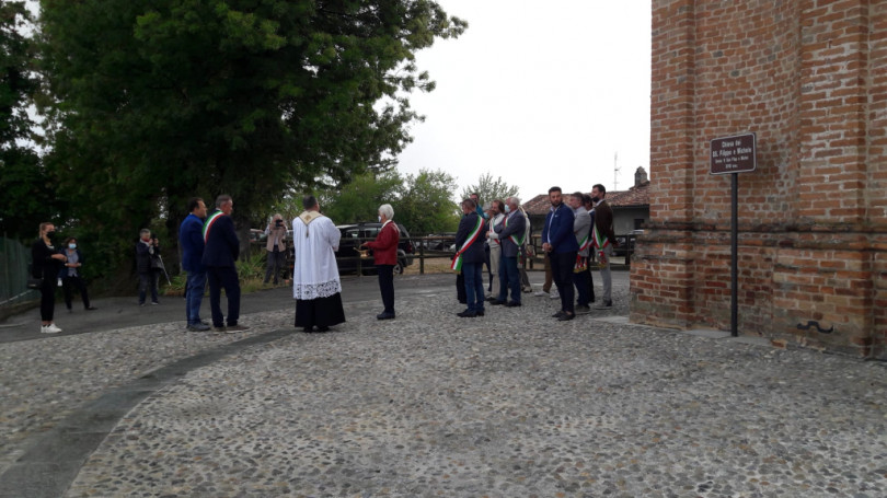 A Villamiroglio inaugurato il piazzale della chiesa parrocchiale