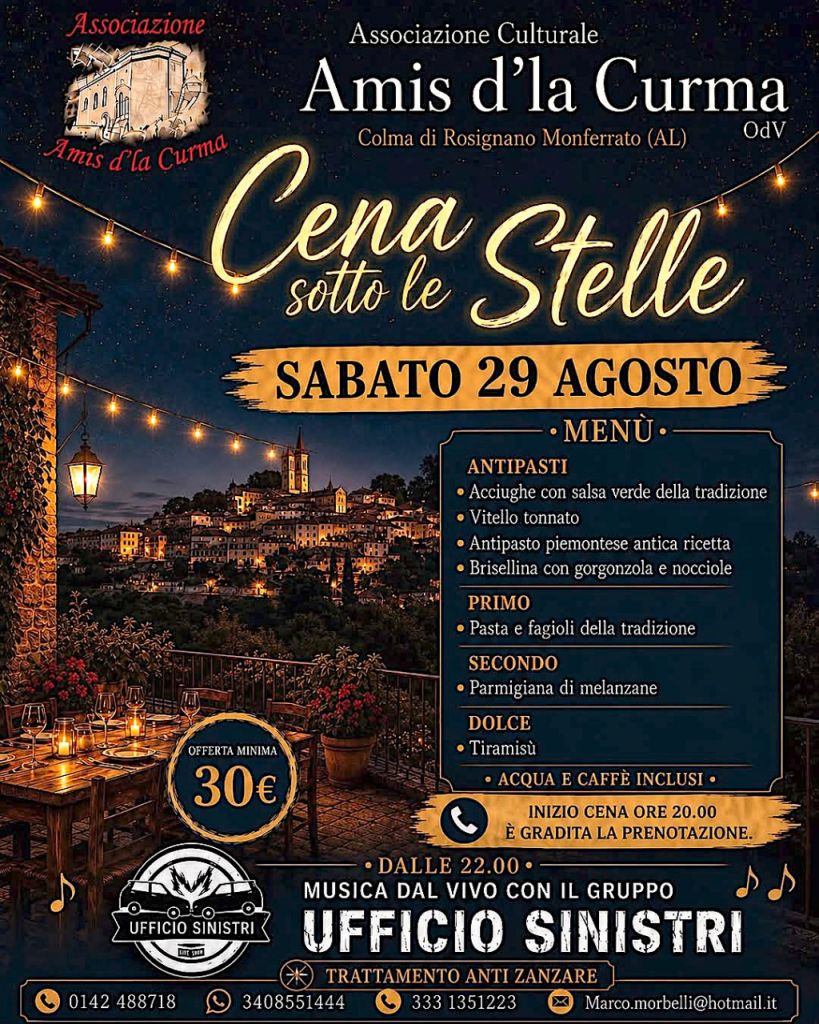 Cena sotto le stelle