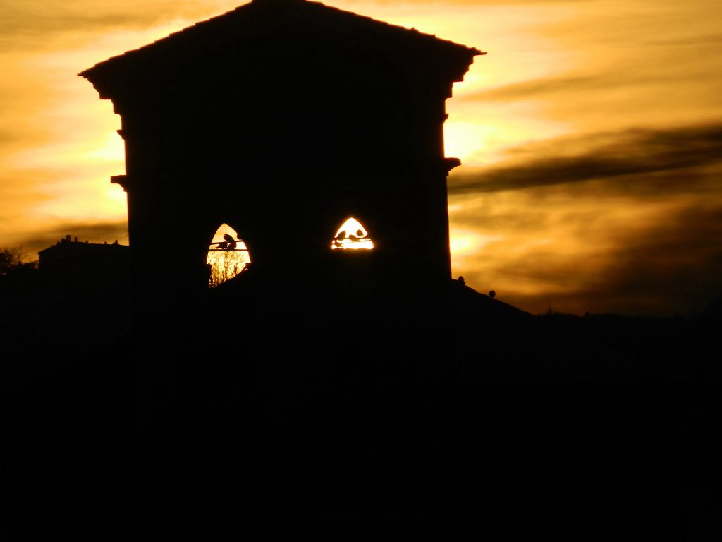 Il tramonto di domenica