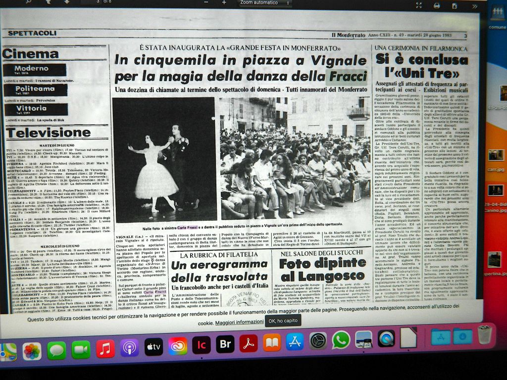 Carla Fracci a Vignaledanza