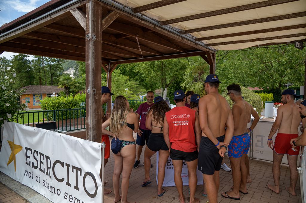 L'esercito al Parco acquatico