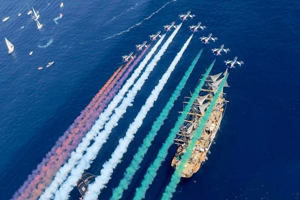 Le Frecce Tricolori a Vercelli