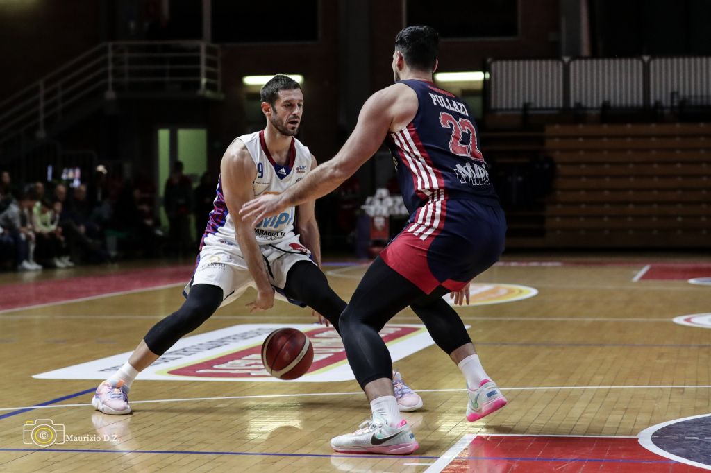 Agrigento in vantaggio sulla Novipiù 46-40 all'intervallo di metà match