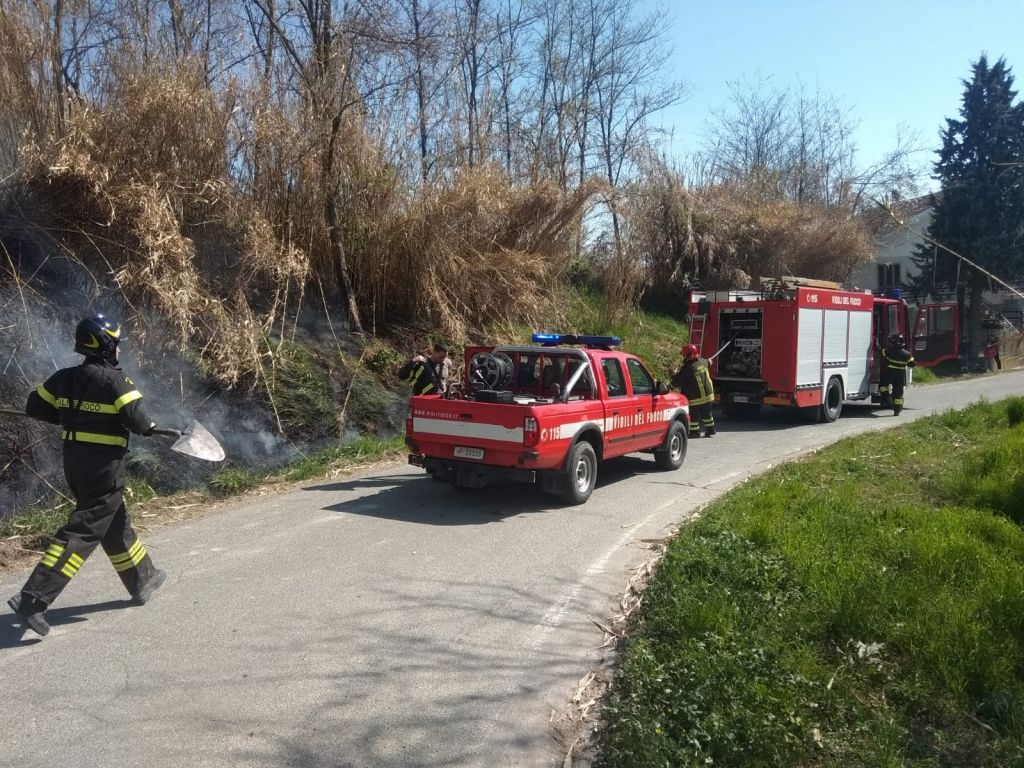 Incendio a Cascine Coste di Mombello