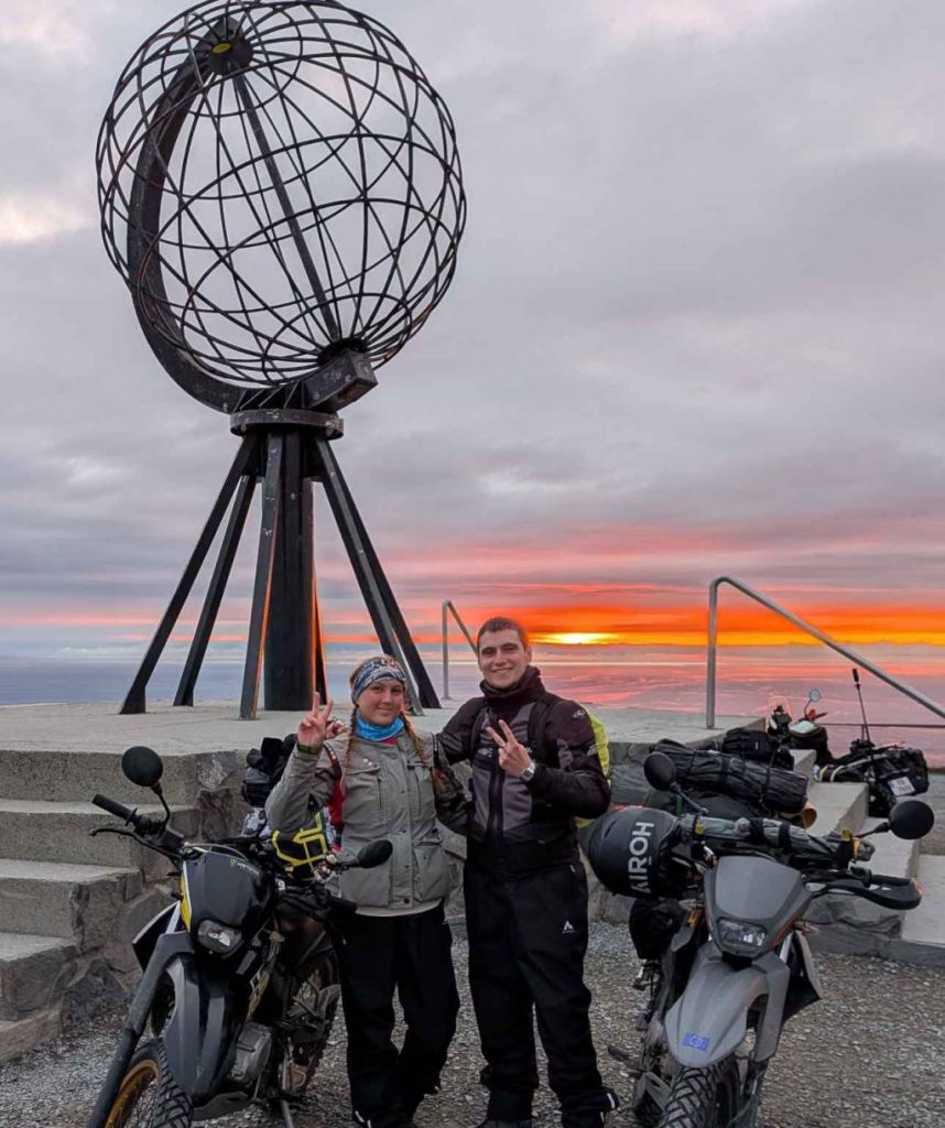 In moto al Capo Nord...
