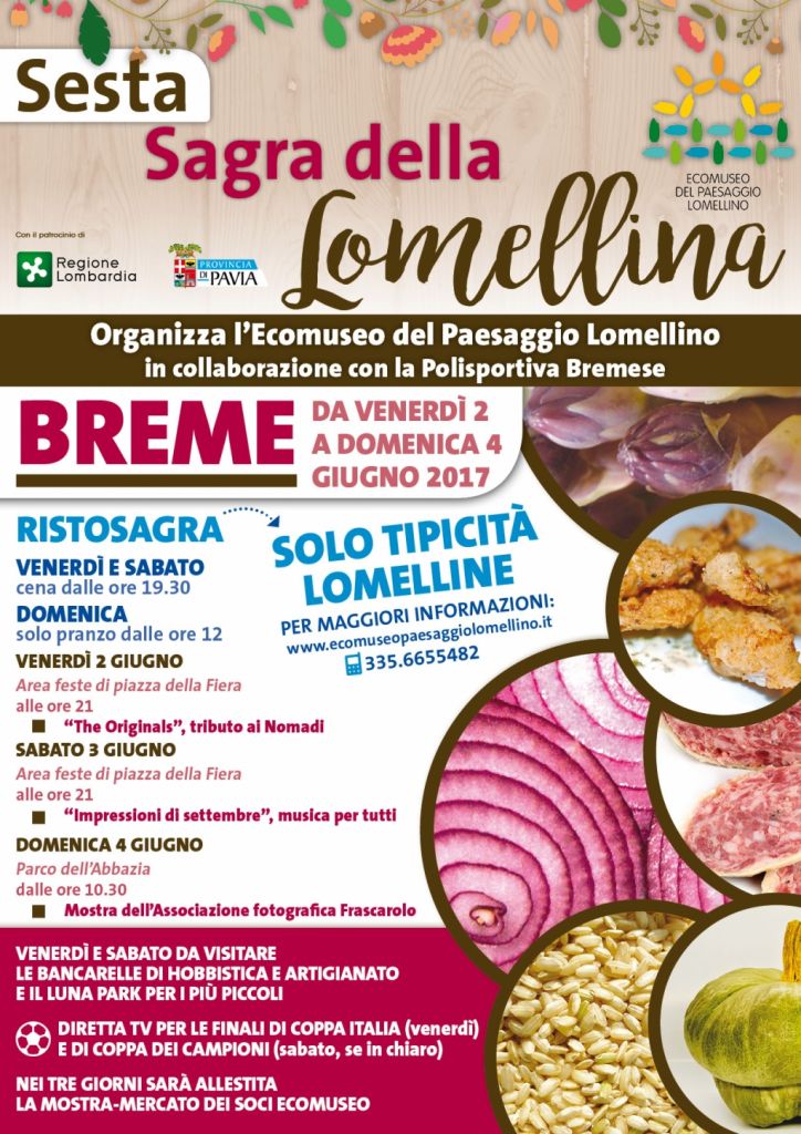 A Breme dal 2 al 4 giugno