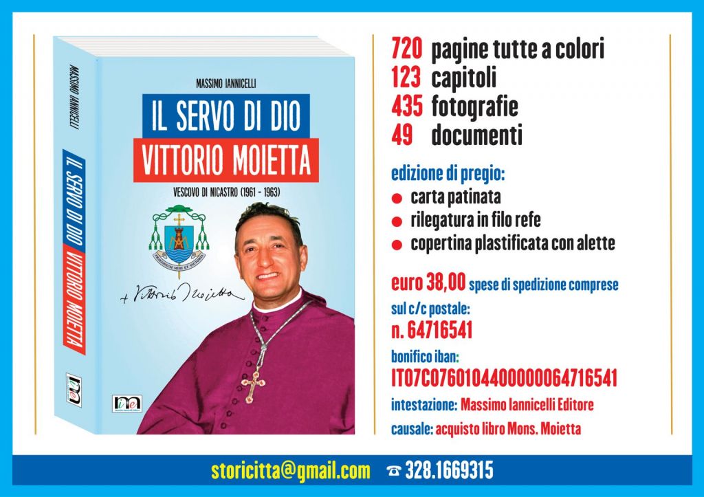 Libro e busto per mons. Moietta