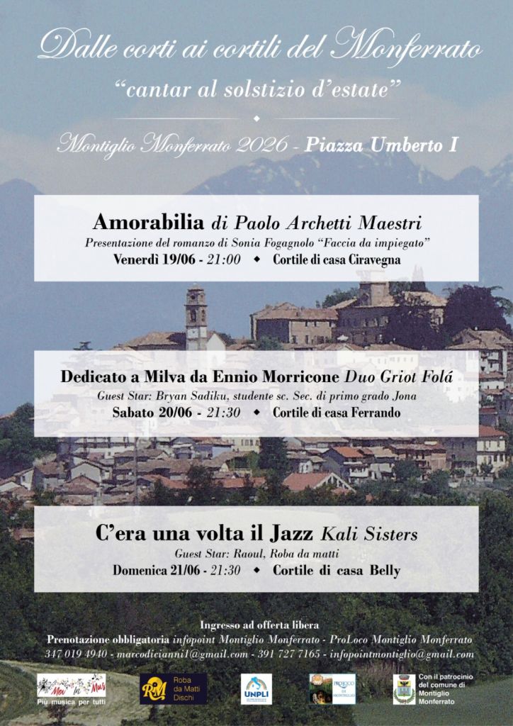 “Dalle corti ai cortili del Monferrato”.