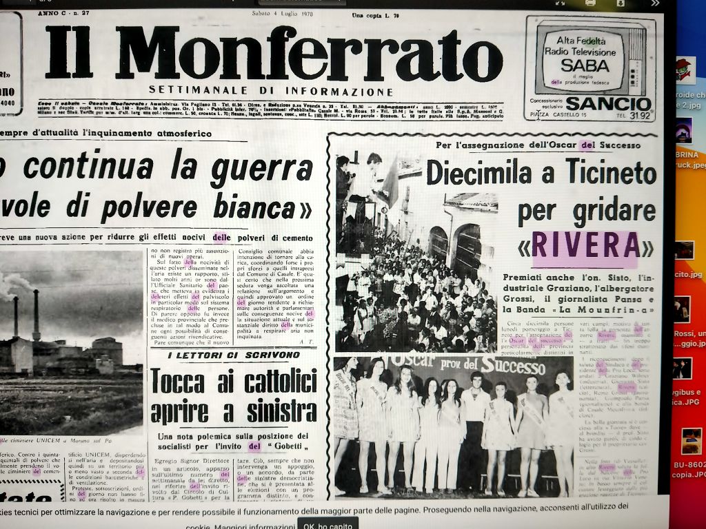 Oscar del Successo il 3 ottobre