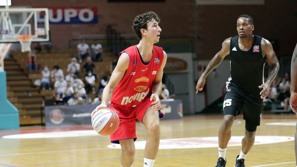 Novipiù in vantaggio a Piacenza 39-41 all'intervallo di metà match