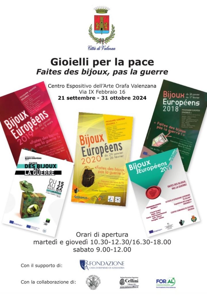 “Gioielli di pace – Faites des bijoux, pas la guerre”