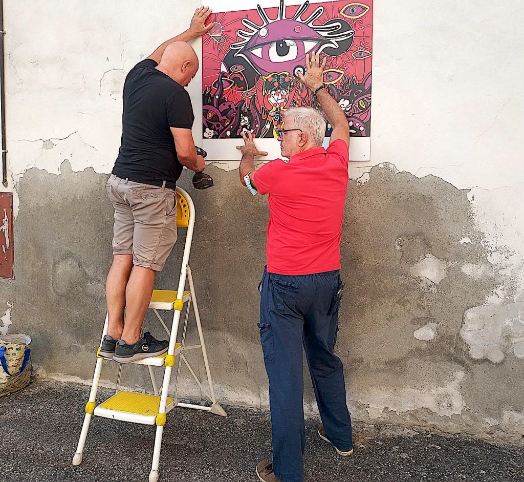 Promenade des artistes a Conzano