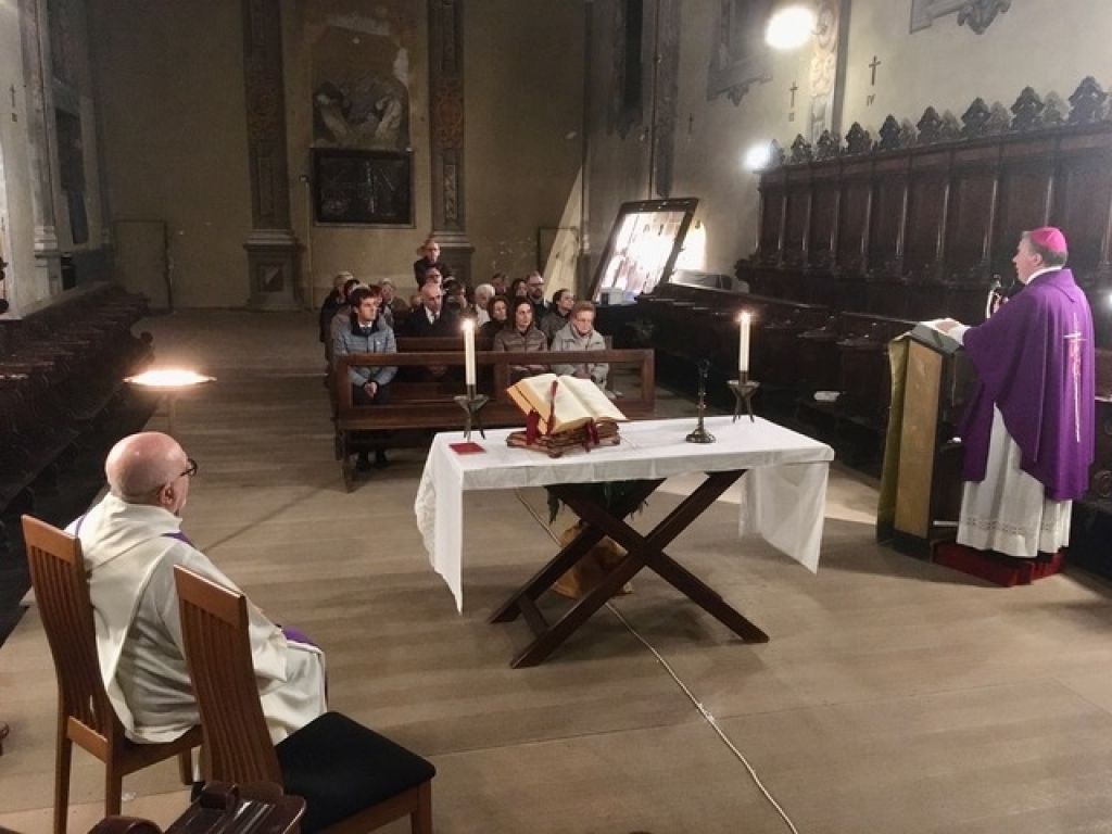 Messa di suffragio del vescovo in Santa Caterina